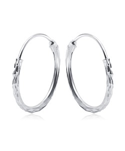 Silver Hoop Earring HO-2544